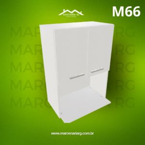 AÉREO SUP 2 PORTAS VERTICAIS E MÓDULO MICROONDAS M 66 "MEDIDAS  MÁXIMAS E MÍNIMAS"