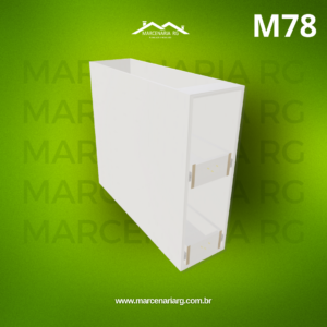 BALCÃO PORTA TEMPERO EM MDF M78 "MEDIDAS  MÁXIMAS E MÍNIMAS"