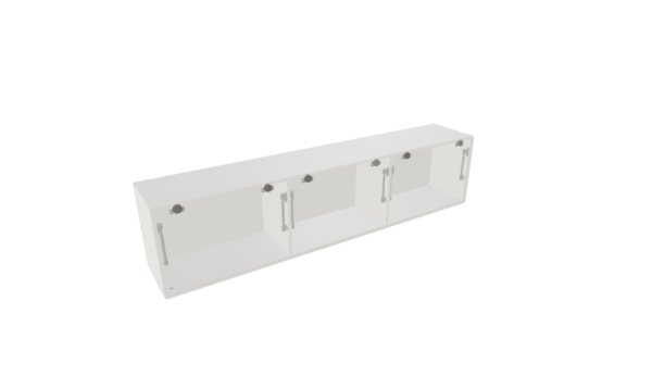 ARMÁRIO SUP COZINHA\AÉREO SUP 3 BASCULANTES HORIZONTAIS M67 "MEDIDAS  MÁXIMAS E MÍNIMAS" - Imagem 2
