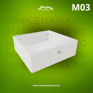 1 Gaveta Horizontal M03 "MEDIDAS  MÁXIMAS E MÍNIMAS"