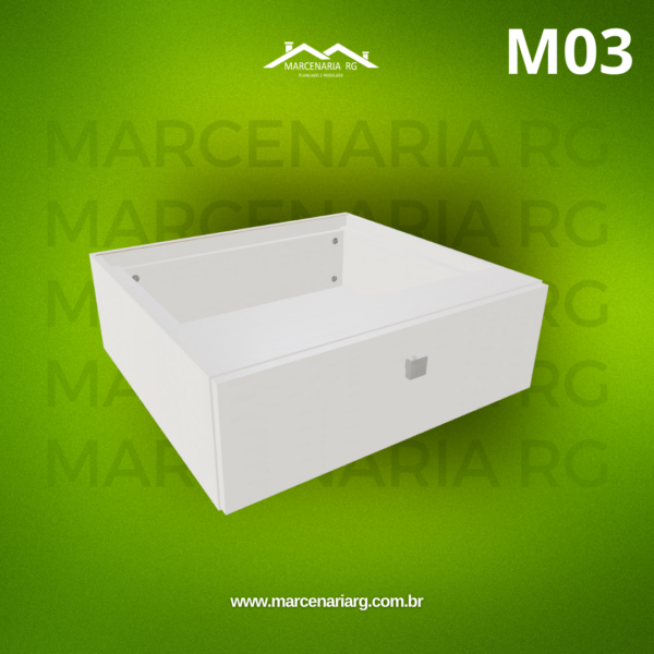 1 Gaveta Horizontal M03 "MEDIDAS  MÁXIMAS E MÍNIMAS"