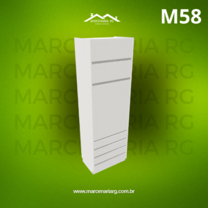 TORRE QUENTE 2 BASCULAS SUP 4 GAVETAS M58 "MEDIDAS  MÁXIMAS E MÍNIMAS"