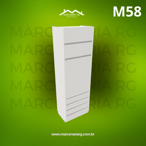 TORRE QUENTE 2 BASCULAS SUP 4 GAVETAS M58 "MEDIDAS  MÁXIMAS E MÍNIMAS"