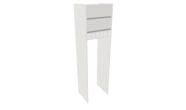 TORRE GELADEIRA COM 2 PORTAS BASCULA 1 ADEGA M44 "MEDIDAS  MÁXIMAS E MÍNIMAS" - Imagem 4