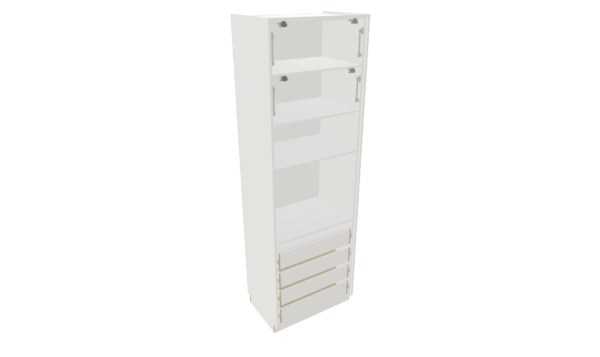 TORRE QUENTE 2 BASCULAS SUP 4 GAVETAS M58 "MEDIDAS  MÁXIMAS E MÍNIMAS" - Imagem 2