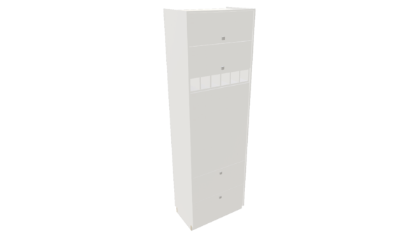 TORRE QUENTE 2 PORTAS BASCULAS SUP 1 ADEGA 2 PORTAS BASCULAS INF M55 "MEDIDAS  MÁXIMAS E MÍNIMAS" - Imagem 3