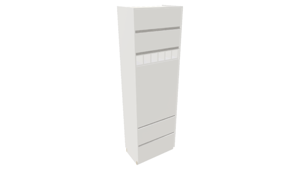 TORRE QUENTE 2 PORTAS BASCULAS SUP 1 ADEGA 2 PORTAS BASCULAS INF M55 "MEDIDAS  MÁXIMAS E MÍNIMAS" - Imagem 2