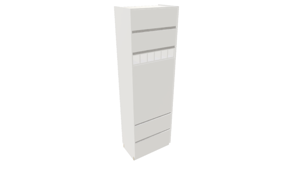 TORRE QUENTE2 PORTAS BASCULAS SUP 1 BASCULA INVERTIDA  1 ADEGA 1 GAVETÃO M50 "MEDIDAS  MÁXIMAS E MÍNIMAS" - Imagem 2