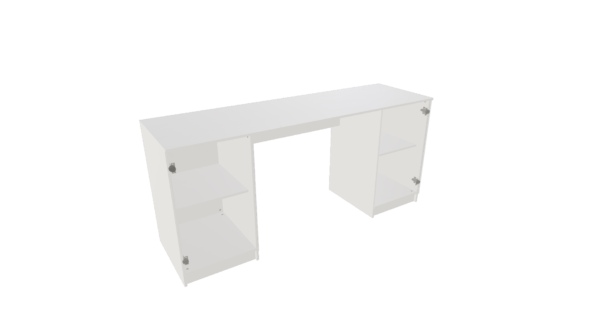 MESA COM 2 ARMÁRIOS COM PORTAS VERTICAIS LADO DIREITO E ESQUERDO  M21  "MEDIDAS  MÁXIMAS E MÍNIMAS" - Imagem 5