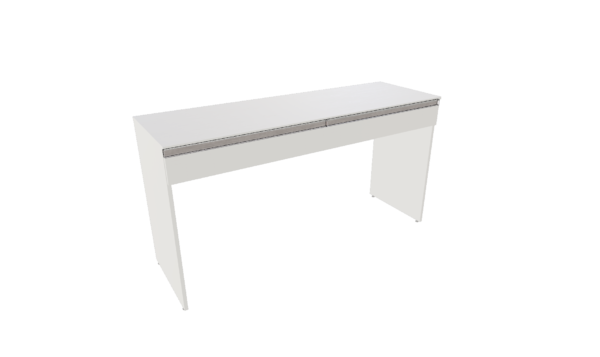 MESA COM 2 GAVETAS HORIZONTAIS  M22 "MEDIDAS  MÁXIMAS E MÍNIMAS" - Imagem 2